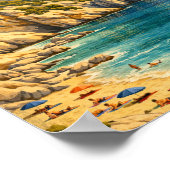 Oude Sardinia Reis Cala Goloritzé Poster (Hoek)