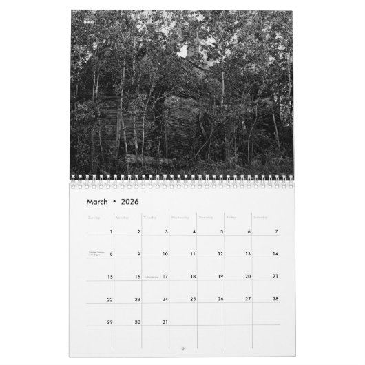 Oude Saskatchewan Kerken Kalender (Mar 2026)