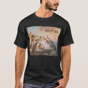 Oude Sassi di Matera Italië Reis Aquarel T-shirt