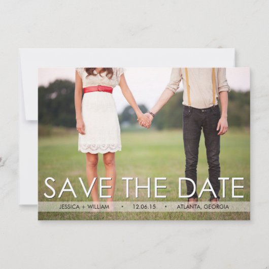 Oude Save the Date Aankondiging - Op Maat (Voorkant)