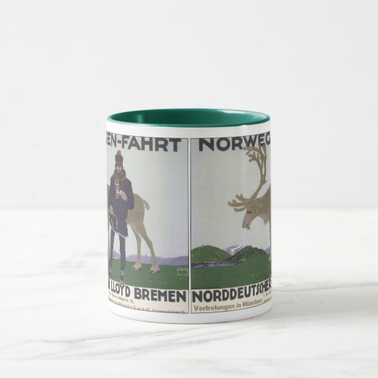 Oude Scandinavische Reis naar Noorwegen Man Rendie Mok (Midden)