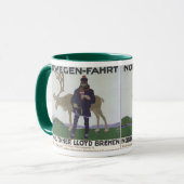 Oude Scandinavische Reis naar Noorwegen Man Rendie Mok (Voorkant links)