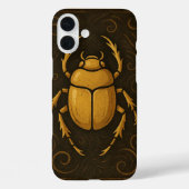 Oude Scarab Goddelijke Mystique Noir Goud Case-Mate iPhone Case (Achterkant)