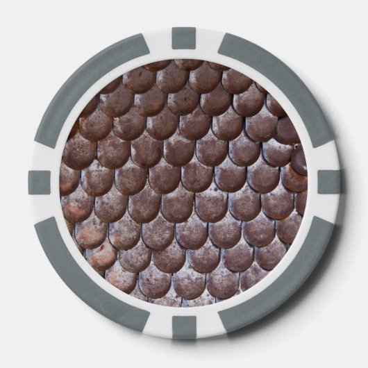 Oude schaal pantser poker chips (Voorkant)