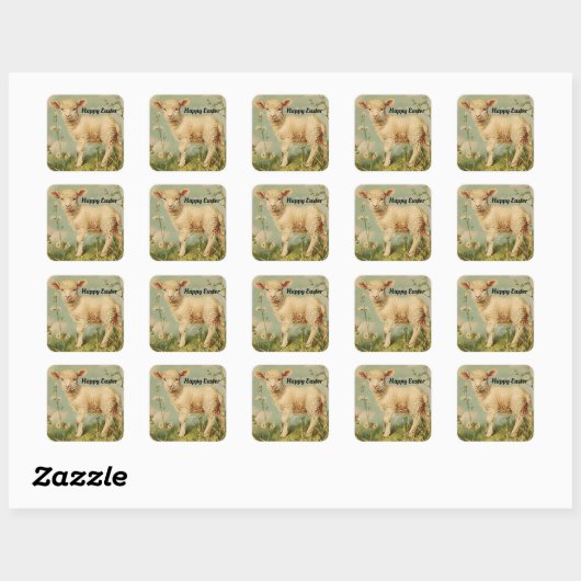 Oude Schaap Pasen Sticker (Vel)