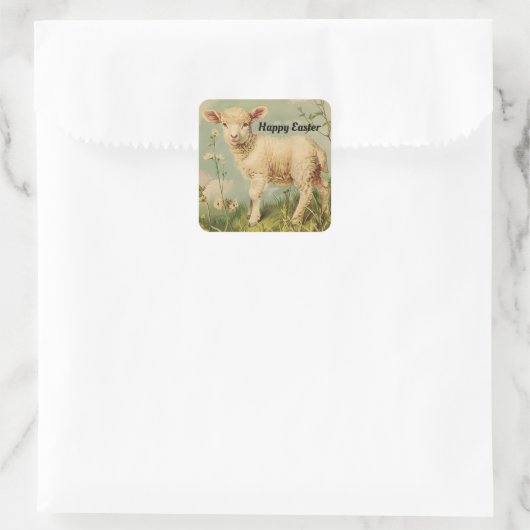 Oude Schaap Pasen Sticker (Tas)