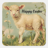 Oude Schaap Pasen Sticker (Voorkant)