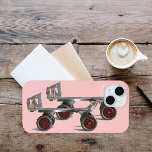 Oude Schaatsen met wielrennen iPhone 15 Case