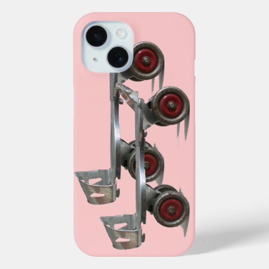 Oude Schaatsen met wielrennen Case-Mate iPhone Case (Achterkant)