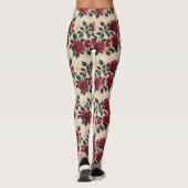 Oude scharlakenrozen  leggings (Achterkant)