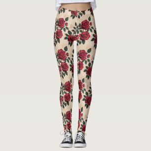 Oude scharlakenrozen  leggings
