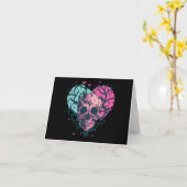 Oude Schedel Hart & Takken Kaart (Gele Bloem)