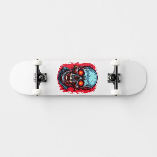 Oude schedel persoonlijk skateboard (Horizontaal)