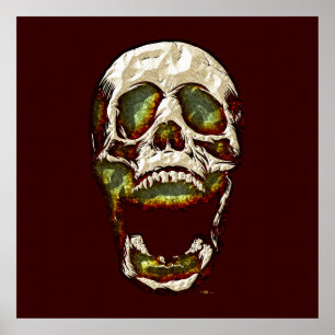 Oude schedel poster