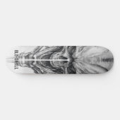 Oude Schedel Schets Persoonlijk Skateboard (Horizontaal)