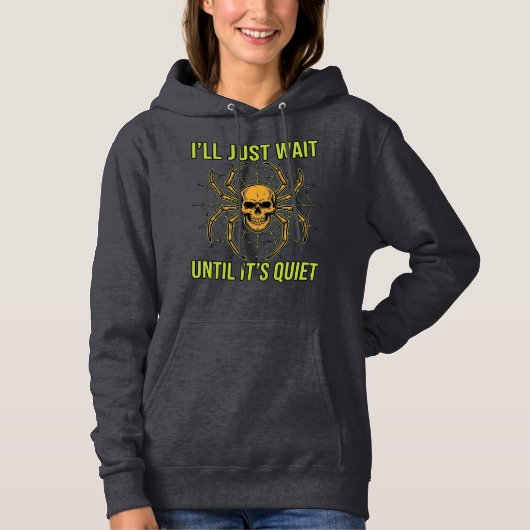 Oude Schedel Spin Grappig Halloween T-Shirt Ontwer (Voorkant)