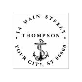 Oude scheepsanker preppy #2 adres rubberstempel (Afrduk)