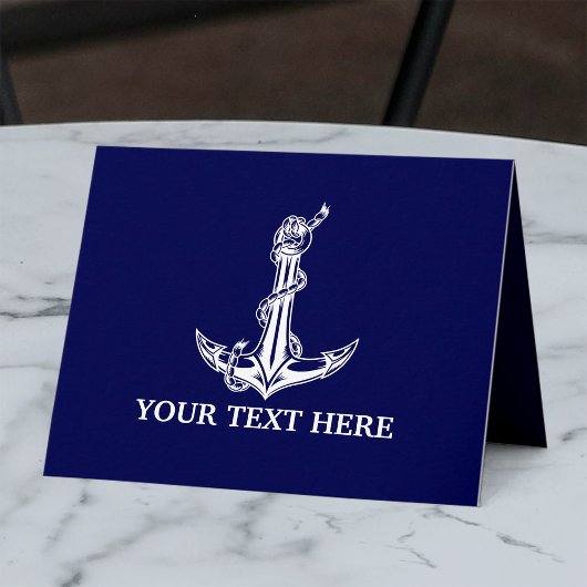 Oude scheepsanker touw bootnaam kaart