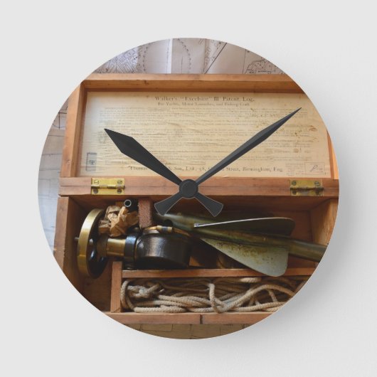 Oude Scheepslog Ronde Klok (Voorkant)