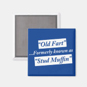Oude scheet Voorheen bekend als Stud Muffin Magneet (Voorkant / Achterkant)