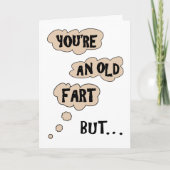 Oude scheet Warm Grappig Familie of Vriend Verjaar Kaart (Voorkant)