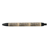Oude Schepen en Kaart Zwarte Inkt Pen (Voorkant)