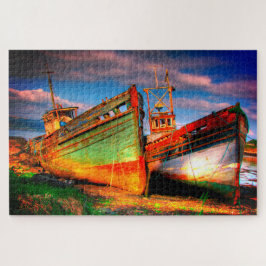 Oude schepen legpuzzel