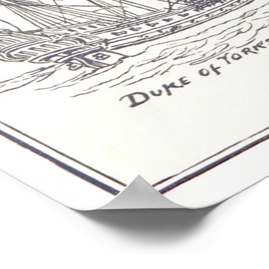 Oude schepen poster (Hoek)