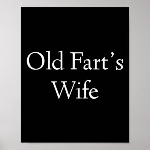 Oude scheten vrouw grappige verjaardag poster