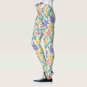 Oude schets van wilde bloemen (1) leggings (Links)