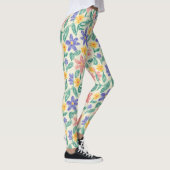 Oude schets van wilde bloemen (1) leggings (Rechts)