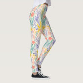 Oude schets van wilde bloemen (7) leggings (Rechts)