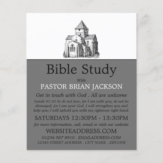 Oude Schetskerk, Christelijke Bijbelklasse Advert. Flyer (Voorkant)