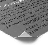 Oude Schetskerk, Christelijke Bijbelklasse Advert. Poster (Hoek)