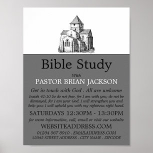 Oude Schetskerk, Christelijke Bijbelklasse Advert. Poster