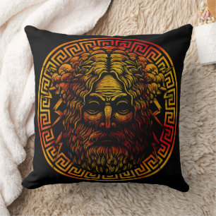 Oude Schild Kunstprint van Zeus Kussen