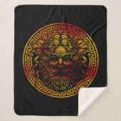 Oude Schild Kunstprint van Zeus Sherpa Deken (Voorkant)