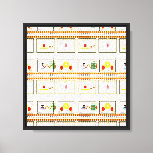 Oude Schilderij  Canvas Afdruk (Voorkant)