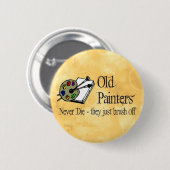 Oude schilders ronde button 5,7 cm (Voorkant /achterkant)