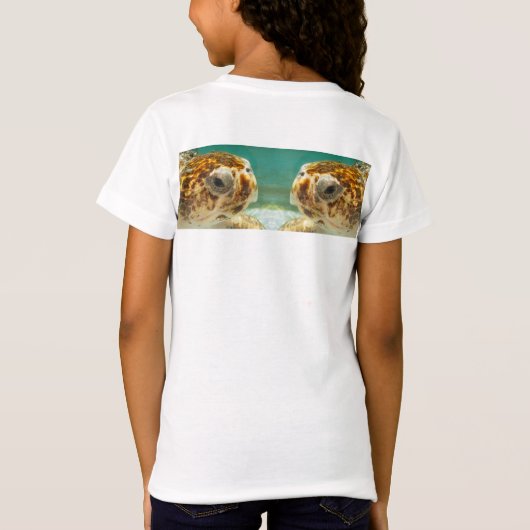 Oude schildpad hoofd t-shirt (Achterkant)