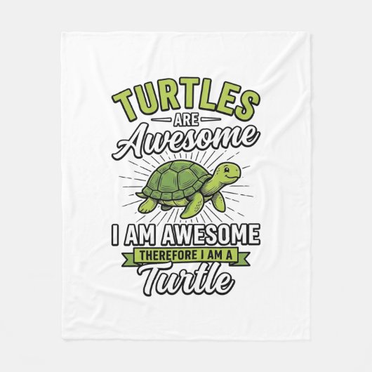 Oude schildpadden zijn geweldig Funny Turtle Shirt Fleece Deken (Voorkant)