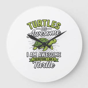 Oude schildpadden zijn geweldig Funny Turtle Shirt Grote Klok