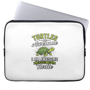Oude schildpadden zijn geweldig Funny Turtle Shirt Laptop Sleeve