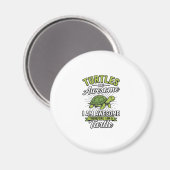 Oude schildpadden zijn geweldig Funny Turtle Shirt Magneet (Voorkant / Achterkant)