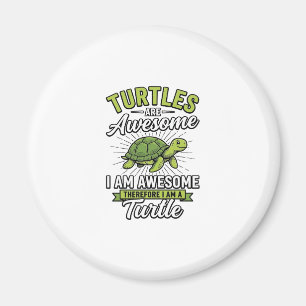 Oude schildpadden zijn geweldig Funny Turtle Shirt Magneet