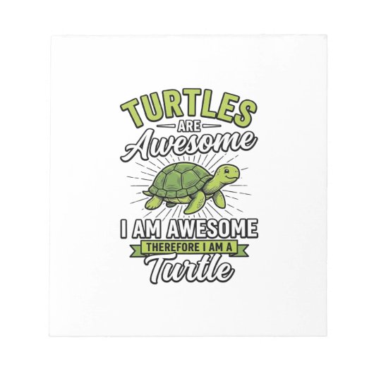 Oude schildpadden zijn geweldig Funny Turtle Shirt Notitieblok (Voorkant)