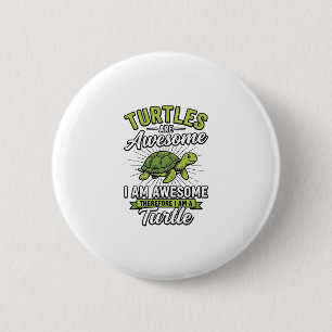 Oude schildpadden zijn geweldig Funny Turtle Shirt Ronde Button 5,7 Cm