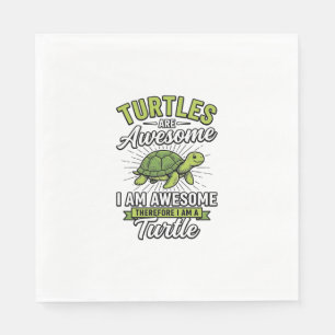 Oude schildpadden zijn geweldig Funny Turtle Shirt Servet