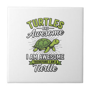 Oude schildpadden zijn geweldig Funny Turtle Shirt Tegeltje