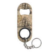 Oude Schip En Kaart Mini Flessenopener (Achterkant)